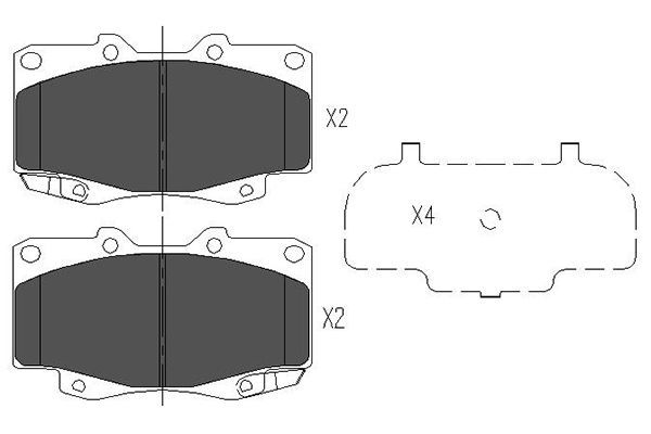 KAVO PARTS Jarrupala, levyjarru KBP-9096